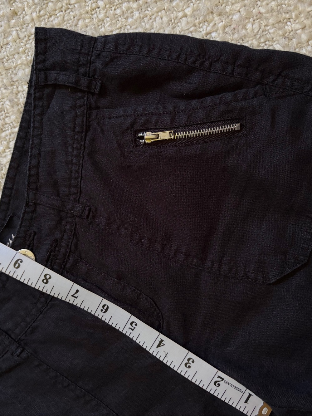 💕GUESS WOMENS SIZE 1 BLACK LINEN SHORTS - Picture 4 of 14
